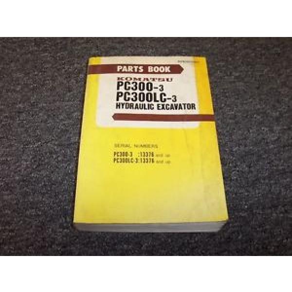 Komatsu PC300-3 PC300LC-3 Hydraulic Excavator Original Parts Catalog Manual Book #1 image