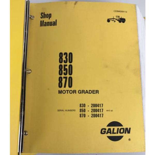Galion 830 850 870 Komatsu Dresser Motor Grader Shop Service Manual cebmg58112 #2 image