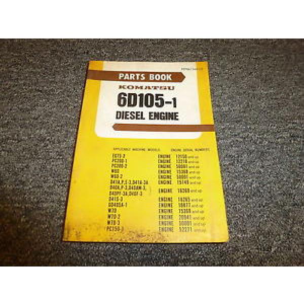 Komatsu 6D105-1 Diesel Engine Parts Catalog Manual #1 image