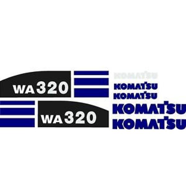 New Komatsu Wheel Loader WA320 (New Style) Blue Decal Set #1 image