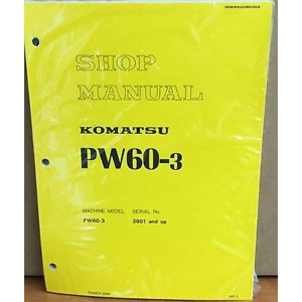 Komatsu Service PW60-3 Excavator Shop Manual NEW REPAIR #1 image