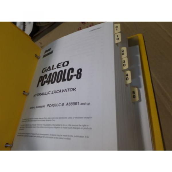 KOMATSU PC400LC-8 GALEO HYDRAULIC EXCAVATOR SHOP MANUAL S/N A88001 &amp; UP #4 image