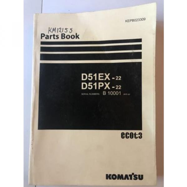 Komatsu D51EX-22 D51PX-22 Crawler Dozer Parts Book #1 image