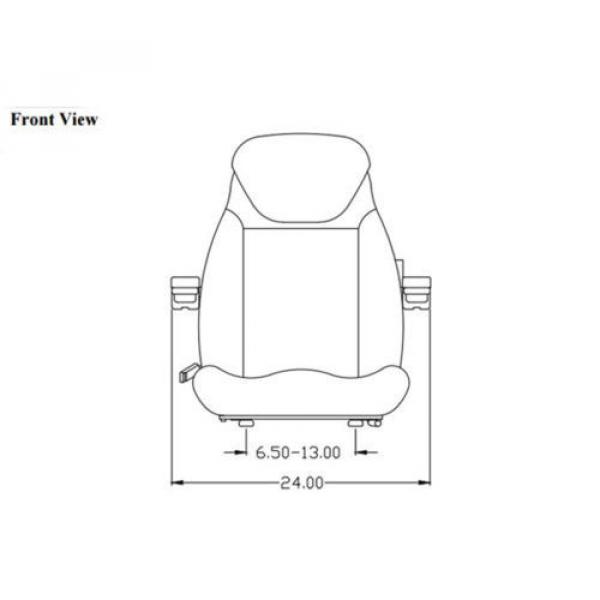 Seat Assembly for Komatsu Wheel Loader WA30-2 WA40-3 WA70-1 WA80-3 WA100-1 #2 image