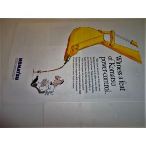 1994 Komatsu Construction Excavator Power Shovel Photo Print Magazine Ad #3 image