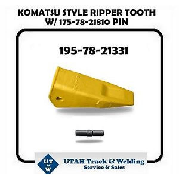 (1) 195-78-21331 KOMATSU STYLE RIPPER TOOTH W/ 175-78-21810 PIN #1 image