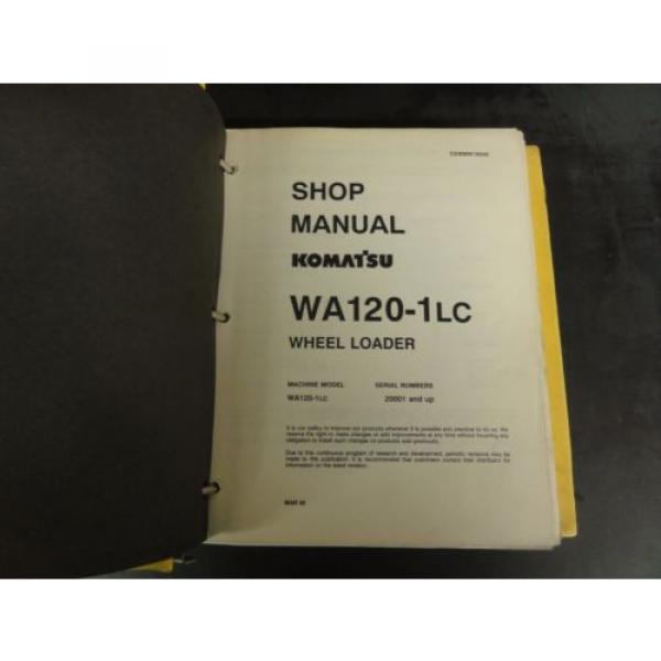 Komatsu WA120-1LC Wheel Loader Shop Manual #3 image