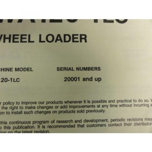 Komatsu WA120-1LC Wheel Loader Shop Manual #4 image