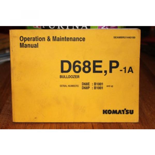 Komatsu Parts book and maintenance Manual Catalog dozer crawler D68E #2 image
