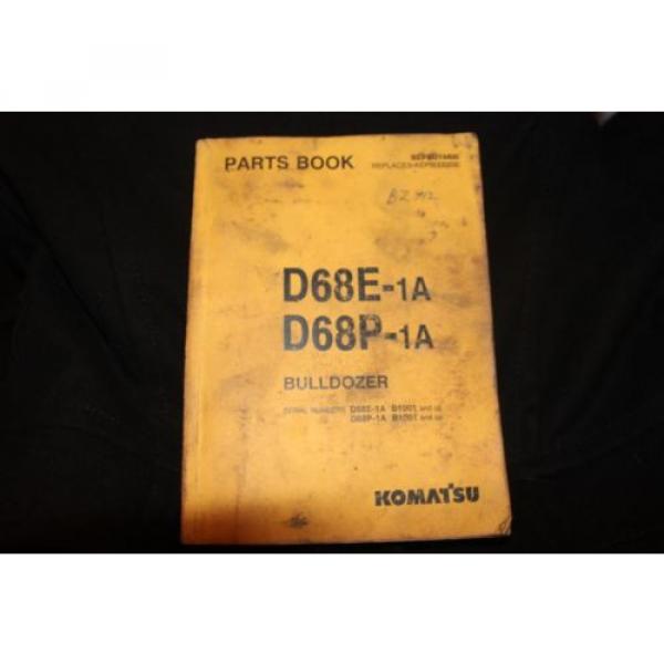 Komatsu Parts book and maintenance Manual Catalog dozer crawler D68E #3 image