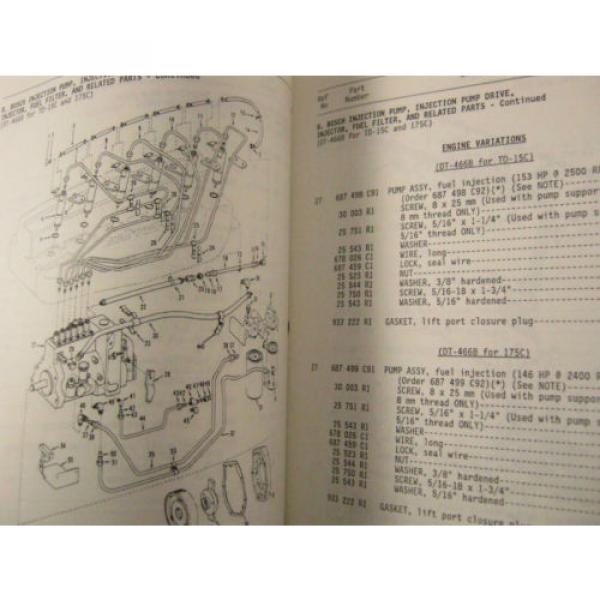 KOMATSU DRESSER DT-414 414B 466 466B 466C DTI466C PARTS BOOK MANUAL 1986 #6 image
