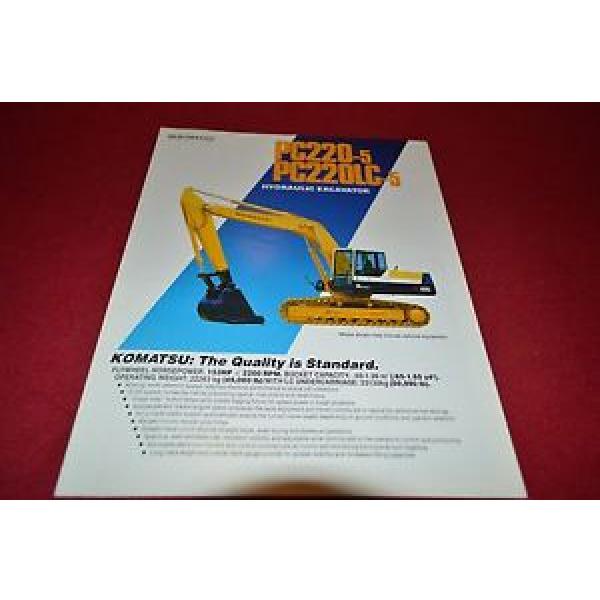 Komatsu PC220 PC220LC Hydraulic Excavator Dealer&#039;s Brochure DCPA4 #1 image