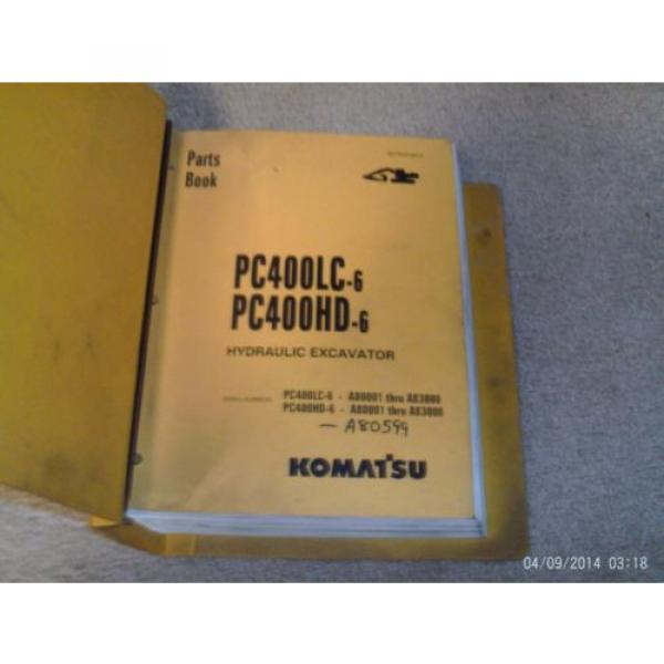 KOMATSU  PC400LC-6 PC400HD-6 HYDRAULIC Excavator Parts Manual with Binder #2 image