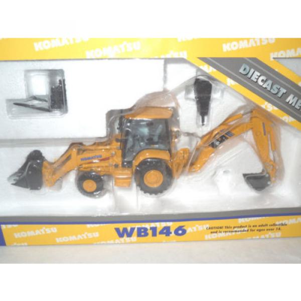 Komatsu WB146 Backhoe/Loader With Work Tools By First Gear 1/50th Scale #2 image