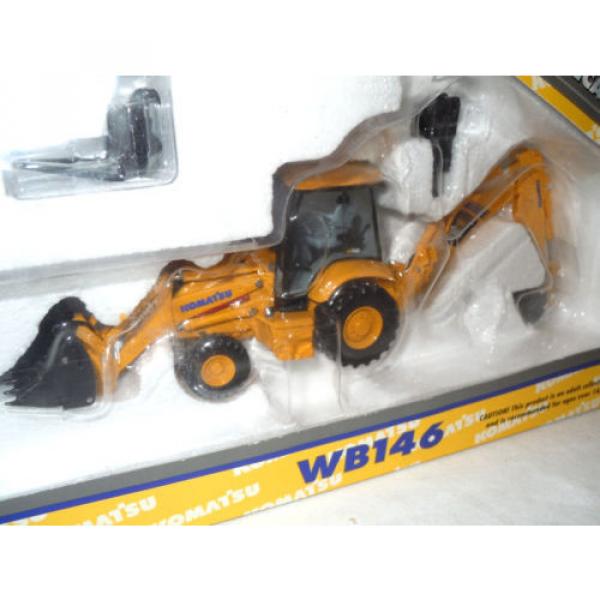 Komatsu WB146 Backhoe/Loader With Work Tools By First Gear 1/50th Scale #3 image