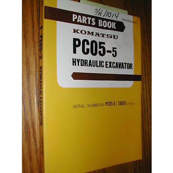 Komatsu PC05-5 PARTS MANUAL BOOK CATALOG HYD. EXCAVATOR GUIDE LIST PEPB020M0502 #1 image
