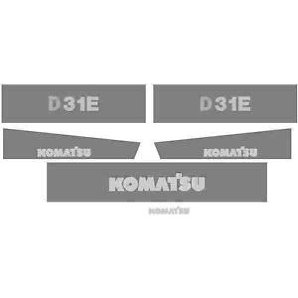 D31E New Komatsu Dozer Decal Set with Stripe #1 image