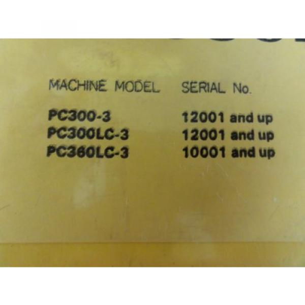 Komatsu PC300-3 PC300LC-3 PC360LC-3 Shop Manual #3 image