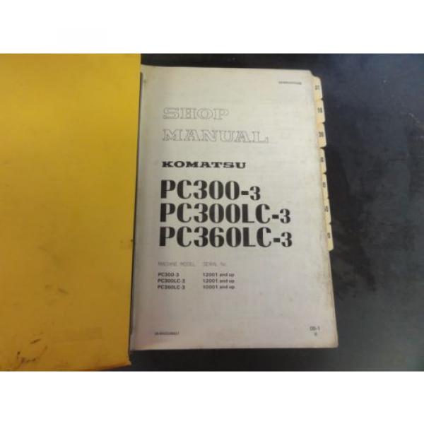Komatsu PC300-3 PC300LC-3 PC360LC-3 Shop Manual #4 image
