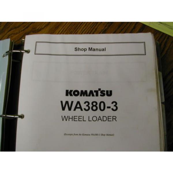 Komatsu WA380-3 420 450-3 WA600-3 SERVICE SHOP REPAIR MANUAL WHEEL LOADER GUIDE #6 image