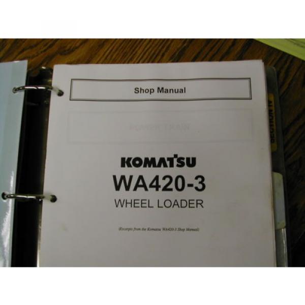 Komatsu WA380-3 420 450-3 WA600-3 SERVICE SHOP REPAIR MANUAL WHEEL LOADER GUIDE #7 image