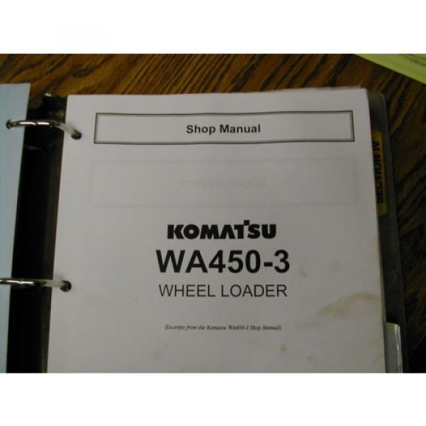 Komatsu WA380-3 420 450-3 WA600-3 SERVICE SHOP REPAIR MANUAL WHEEL LOADER GUIDE #8 image