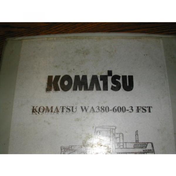 Komatsu WA380-3 420 450-3 WA600-3 SERVICE SHOP REPAIR MANUAL WHEEL LOADER GUIDE #11 image