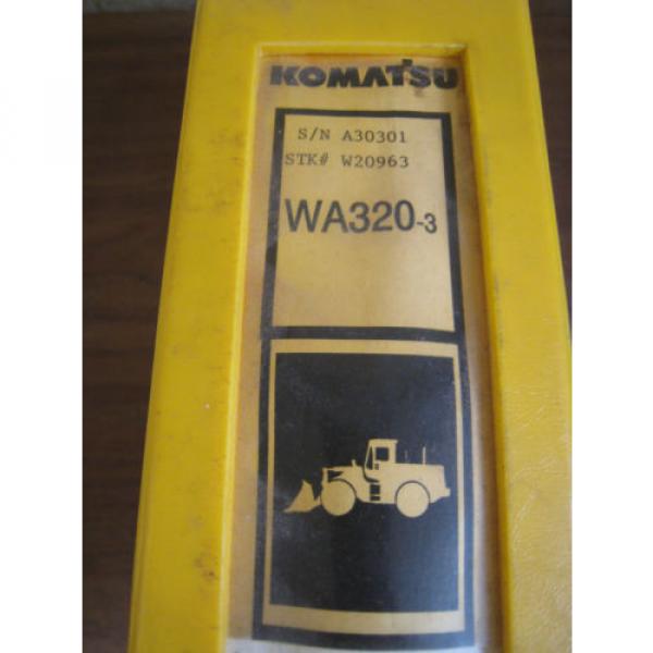 Komatsu WA320-3 3LE Wheel Loader Tractor Parts Book Manual BEPBW19070 Used #2 image