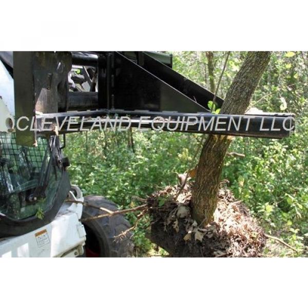 NEW HD TREE &amp; POST PULLER ATTACHMENT Skid Steer Loader Ripper Volvo JCB Komatsu #11 image