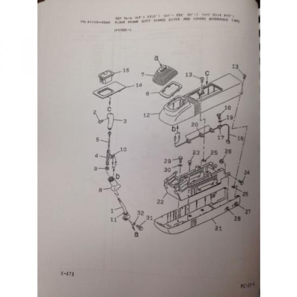 KOMATSU PC120-6 Hydraulic Excavator Parts Manual Book #7 image