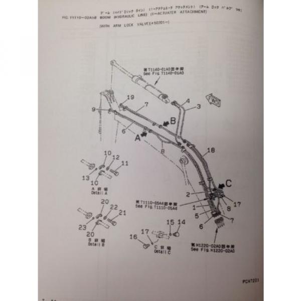 KOMATSU PC120-6 Hydraulic Excavator Parts Manual Book #8 image