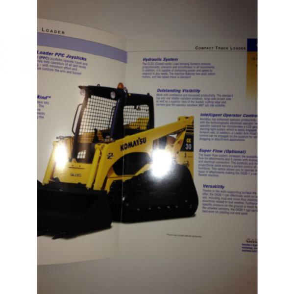 Komatsu CK30-1 Compact Rubber Tracked Loader , Sales Brochure &amp; specifications. #2 image