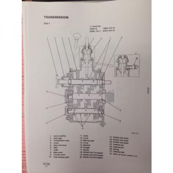 Komatsu D20P-7 D21A-7 D21PG-7A Dozer Shop Service Repair Manual SEBM001408 #4 image