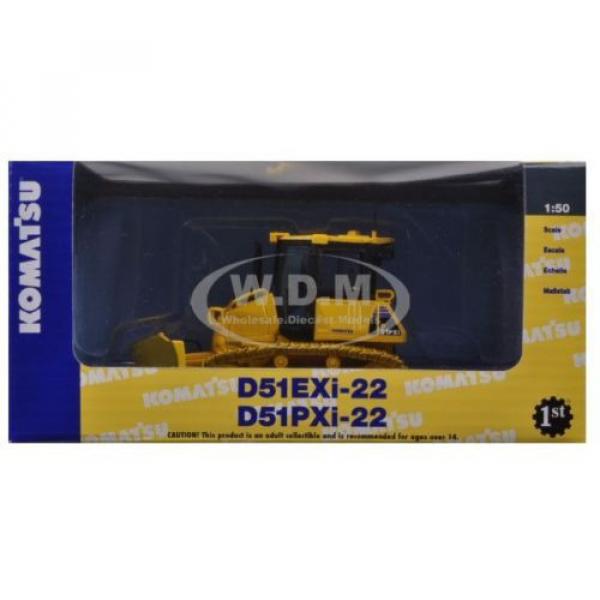 KOMATSU D51PXi-22 DOZER WITH HITCH 1/50 DIECAST MODEL BY FIRST GEAR 50-3283 #6 image