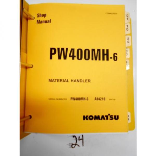 Komatsu PW400MH-6 Material Handler Shop Service Manual  Serial #&#039;s A84210-up #1 image