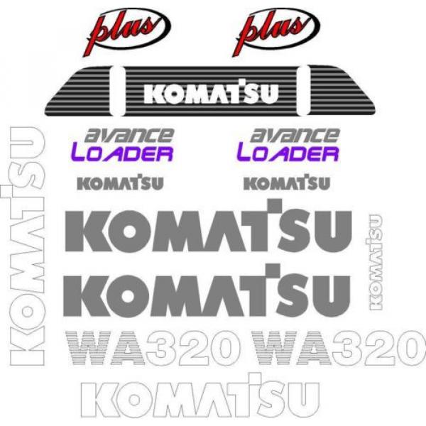 Komatsu Decals for Backhoes, Wheel Loaders, Dozers, Mini-excavators, and Dumps #6 image