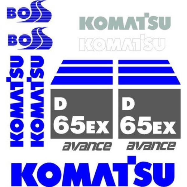 Komatsu Decals for Backhoes, Wheel Loaders, Dozers, Mini-excavators, and Dumps #7 image