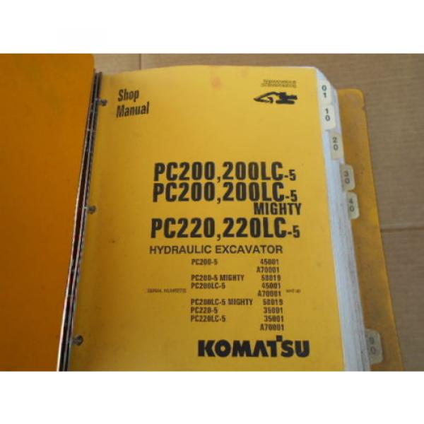 Komatsu PC200-5 PC200LC-5 HydraulAic Excavator Shop Manual SEBMA2050508 #1 image