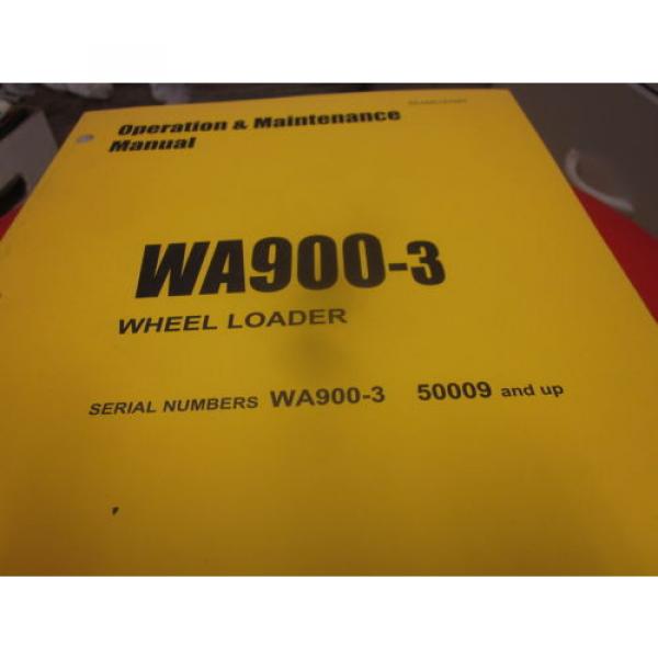 Komatsu WA900-3 Wheel Loader Operation &amp; Maintenance Manual s/n 50009 &amp; Up #1 image