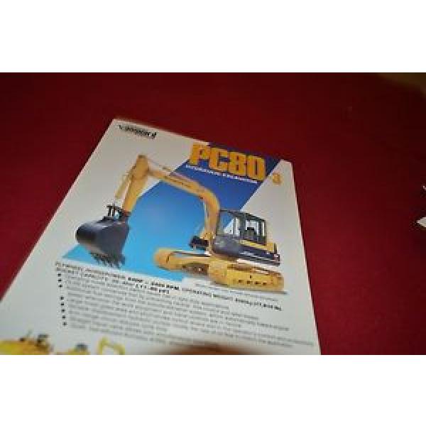 Komatsu PC80 Hydraulic Excavator Dealer&#039;s Brochure DCPA4 #1 image