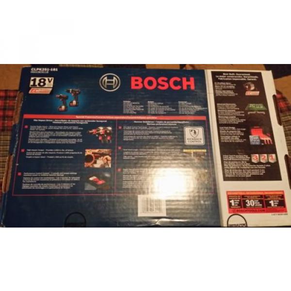Bosch 1/2&#034; Hammer Drill / Driver And 1/4&#034; Impact Driver Combo Kit #2 image