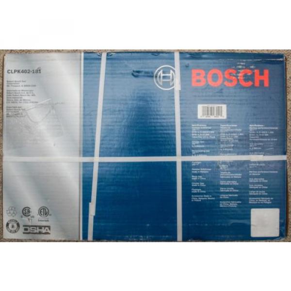 **BRAND NEW + FREE SHIP** Bosch CLPK402-181 18V 4-Tool Lithium-Ion Cordless Kit #5 image