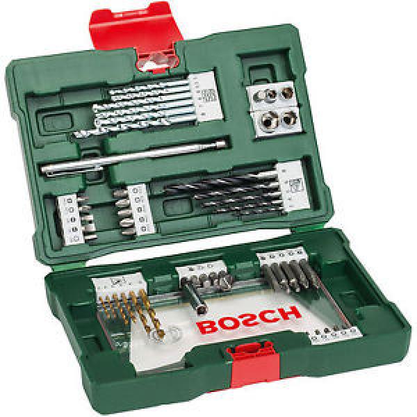 BOSCH V-Line TiN drill- and Bit-Set 48 pieces with Magnetic wand,Metal/ #1 image