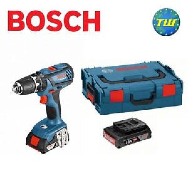 Bosch 18V GSB18-2-LI Plus Combi Drill with 2x 2.0Ah Li-ion Batteries &amp; L-Boxx #1 image