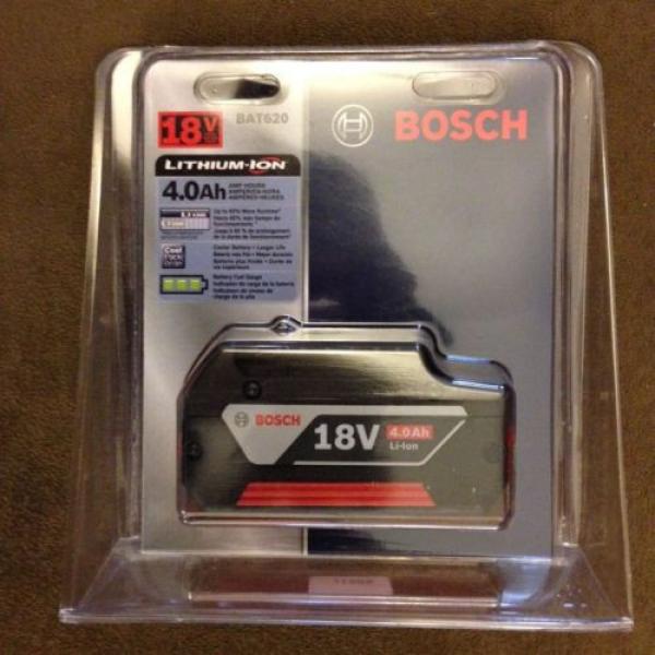 New Bosch BAT620 18V 18 Volt 4.0Ah Lithium Ion Battery FatPack Li-ion NIB #1 image