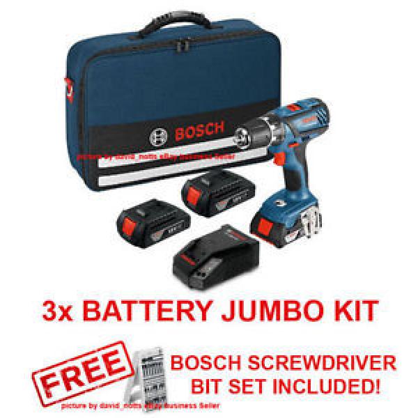 Bosch 18V Professional Combi Drill Kit &amp; 3x Li-ion Batteries #1 image