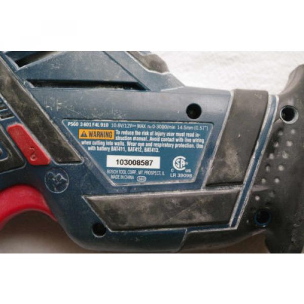 Bosch 12 V. PS60 Cordless Reciprocating Saw Lithuim-Ion  with BAT411 Battery #7 image