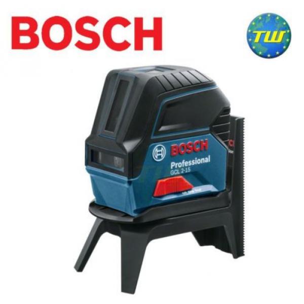 Bosch GCL2-15 Cross Point Line Laser with Ceiling Clamp Red Target &amp; Carry Case #1 image