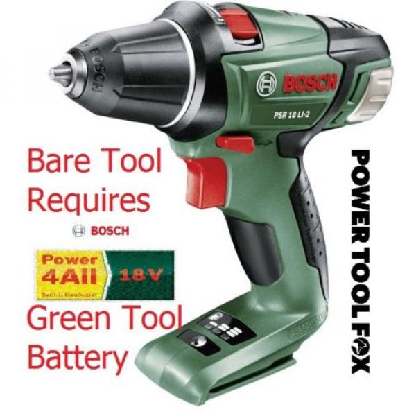 new Bosch PSR 18 Li -2 (bare tool) Cordless Combi Drill 0603973302 3165140593816 #1 image