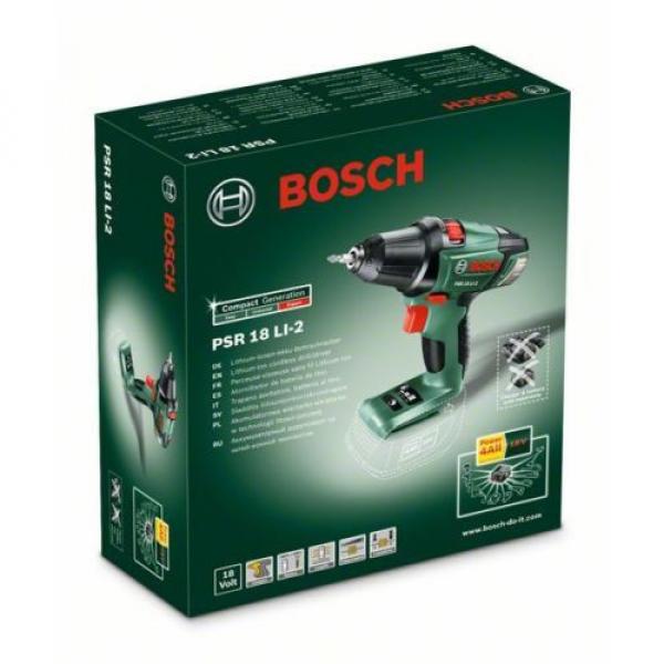 new Bosch PSR 18 Li -2 (bare tool) Cordless Combi Drill 0603973302 3165140593816 #2 image